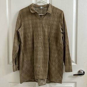Women, Corduroy button down shirt